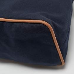 Hermes Bleu Indigo Canvas Bolide Case