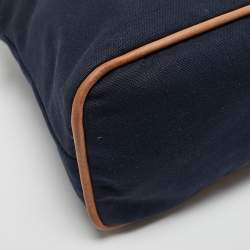 Hermes Bleu Indigo Canvas Bolide Case