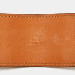 Hermes Collier de Chien Leather Gold Plated Bracelet