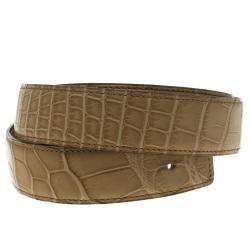 Pre Owned Hermes Beige Alligator Belt Strap 85 CM