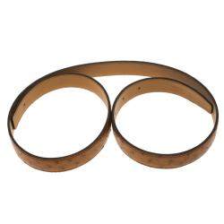 Pre Owned Hermes Brown Ostrich Belt Strap 85 CM