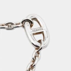 Hermès Farandole Sterling Silver Chain Link Toggle Bracelet