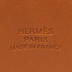 Hermes Collier De Chien Leather Rose Gold Tone Bracelet