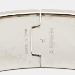 Hermes Clic Clac H Enamel Palladium Plated Bracelet