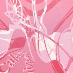 Hermes Pink Fluid Jersey Caleche Elastique Scarf