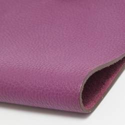 Pre Owned Hermes Anemone Togo Leather Ulysse PM Notebook Cover