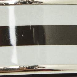 Hermes Black/White Enamel Palladium Plated Bracelet
