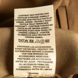 Hermès Brown Silk Blend Wide-Leg Loose Fit Pants S