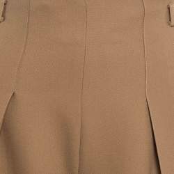 Hermès Brown Silk Blend Wide-Leg Loose Fit Pants S
