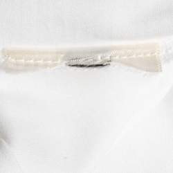 Pre Owned Hermes White Printed Cotton Canoe Chaine Dancre-T-Shirt M