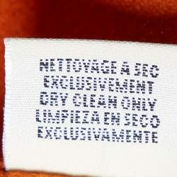 Hermes Orange Cashmere Top & Cardigan Set M