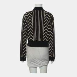 Hermes Multicolour Virgin Wool Silk Printed Bomber Jacket M
