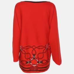 Hermès Bali Rogue Silk Knit Twillaine Ensemble Top M