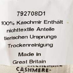 Hermes Cream Cashmere Button Front Long Cardigan M