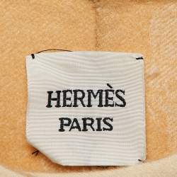 Hermes Cream Cashmere Belted Cardi Coat M