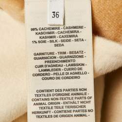 Hermes Cream Cashmere Belted Cardi Coat M