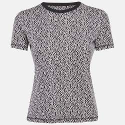Hermes Black Printed Cotton Naoussa Chaine Micro T-Shirt M