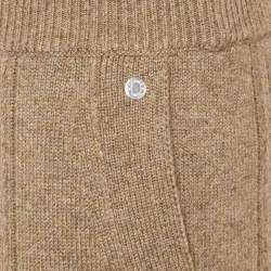 Pre Owned Hermes Olive Green Cashmere Knit Trousers S