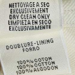Hermès White/Blue Paint Splatter Print Denim Vest M