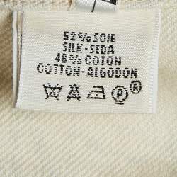 Hermès White/Blue Paint Splatter Print Denim Vest M