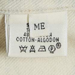 Hermès White/Blue Paint Splatter Print Denim Vest M