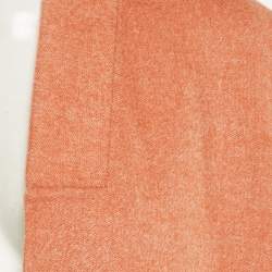 Hermes Pink Cashmere Sleeveless Open Front Mid Length Coat M