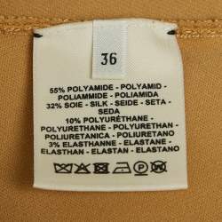 Hermes Light Orange Jersey Top and Skirt S