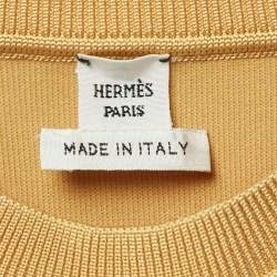 Hermes Light Orange Jersey Top and Skirt S