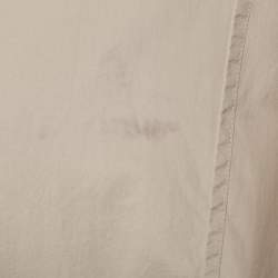 Hermès Beige Silk Belted Coat M
