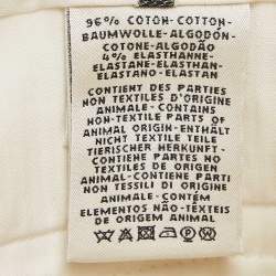 Hermes White Cotton Straight Leg Trousers S