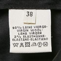Hermes Brown Patterned Wool Trousers M