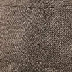 Hermes Brown Patterned Wool Trousers M
