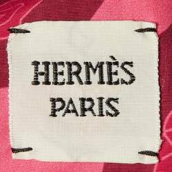 Hermes Pink Printed Nylon Zip Up Vest M