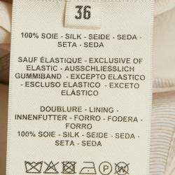 Hermes Pink Printed Silk Trousers S