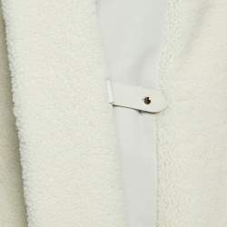 Hermès Off-White Fur Sleeveless Shearling Long Coat M