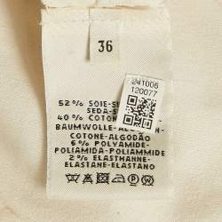 Hermes White Cotton Intarsia Silk Knit T-Shirt S