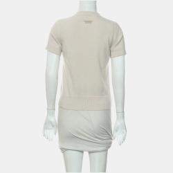 Hermes Sandstone Wool Les Tambours Top FR Women 36