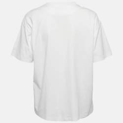 Hermès White Printed Cotton Mors a Jouets T-Shirt L