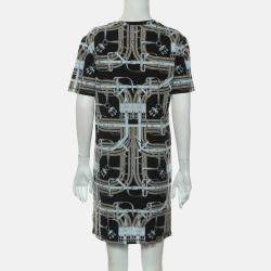 Hermes Grey Printed Dress