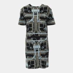 Hermes Grey Printed Dress