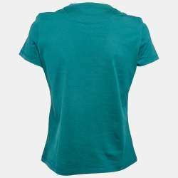 Hermes Green Cotton H Embroidered Pocket Detail T-Shirt M