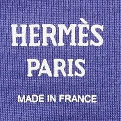 Hermes Purple Cotton H Embroidered Pocket T-Shirt M