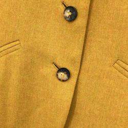 Hermes Brown Wool Single Breasted Jacket Women Size 40