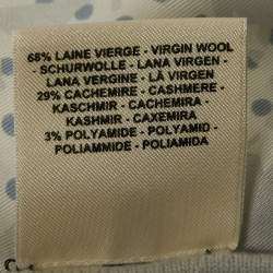 Pre Owned Hermès Light Blue Brides de Gala Print Silk and Wool Blend Twillaine Sweater S