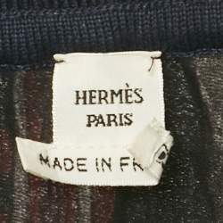 Pre Owned Hermes Multicolor Printe Silk Skirt M