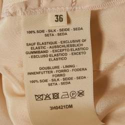Pre Owned Hermes Pink Printed Silk Palazzo S 