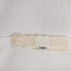 Pre Owned Hermes White Faubourg Rainbow Micro Print Cotton Crewneck T-Shirt M 