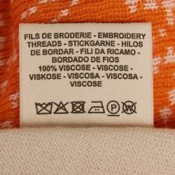 Pre Owned Hermes Orange Cashmere Brides de Gala Sweater M