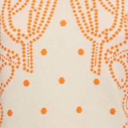 Pre Owned Hermes Orange Cashmere Brides de Gala Sweater M