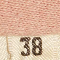 Pre Owned Hermes Pink Cotton Knit Tresor de Medor Jacket and Sweatpants Set M